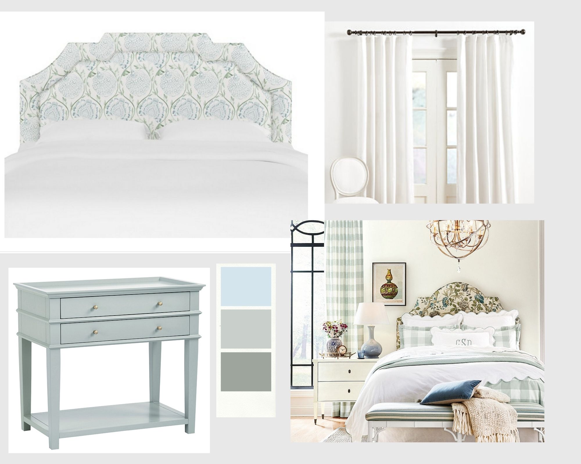 Master Bedroom Dream Board - Peaches to Pearls